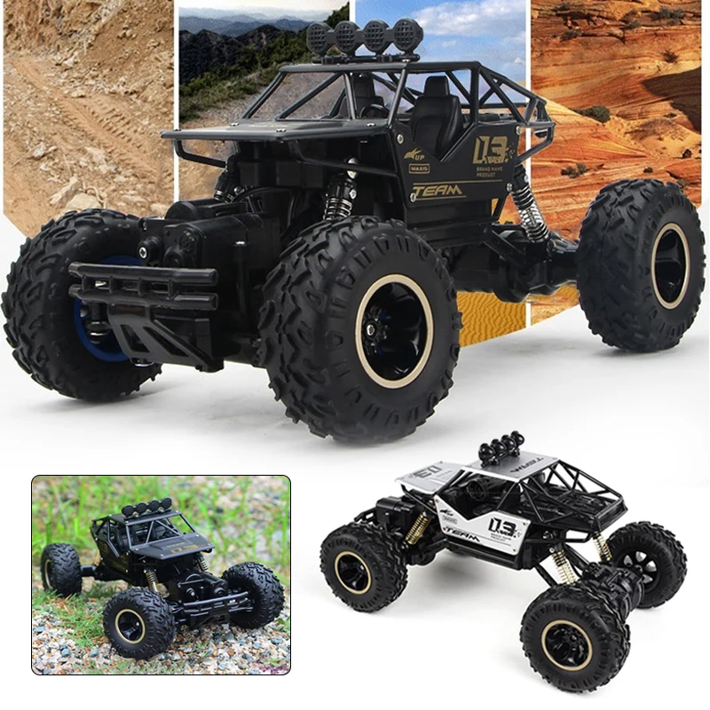 1:16 RC автомобиль 24 см 4WD Вождение высокоскоростной двойной привод двигателей Bigfoot модель дистанционного управления внедорожный автомобиль игрушки для детей