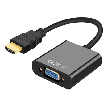 

HDMI to VGA Connector Converter HDMI ToVGA Converter Hdmi Computer Conversion VGA TV with Audio