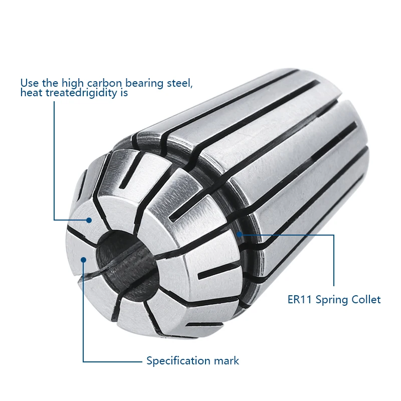 Spring Collet Chuck ER11-ER40 1-26mm ER Chuck For CNC Engraving Machine Lathe Milling Tool Holder