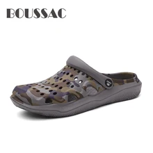 Летние мужские пляжные тапочки модные туфли, сделанные из винипласта мужские пляжные сандалии на открытом воздухе Повседневное прогулочная Пляжные сланцы Мужская обувь