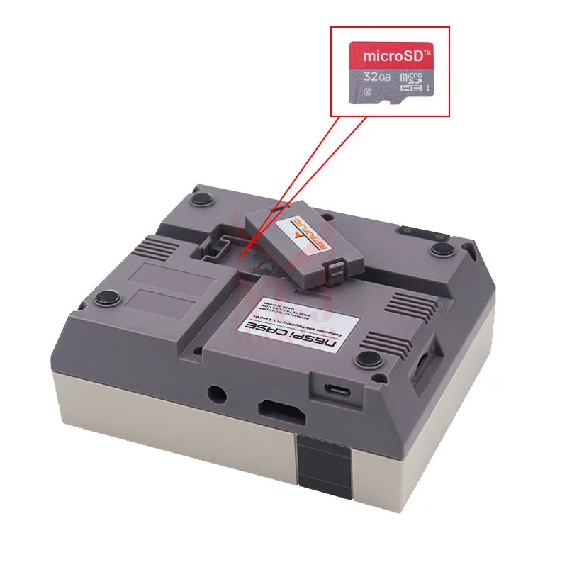 Защитный чехол для Raspberry Pi 7 в 1 NESPi для Raspberry Pi 3B+ набор для самостоятельной сборки игровой контроллер охлаждающий вентилятор радиаторы 16 Гб кабель для карт