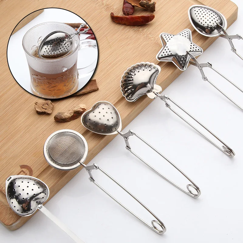 

New Stainless Steel Tea Infuser Filter Sphere Mesh Tea Strainer Coffee Herb Spice Filter Diffuser Handle Tea Ball Kitchen Gadget