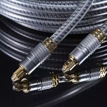 

2m 5m 10m Digital Optical Audio Cable SPDIF Optical Fiber Square to Square Mouth Audio Extension Wire For TV BOX Amplifier