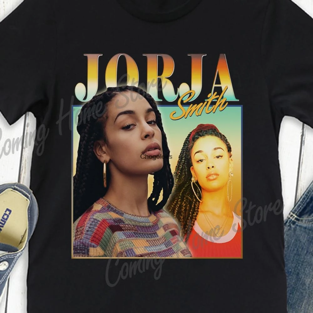 Футболка Jorja Smith в винтажном стиле ретро футболка рэп хип-хоп женская размера |