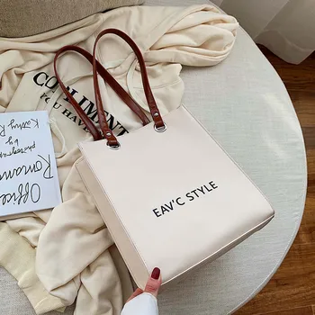 

Women's shoulder bag canvas Korean fashion simplicity female handbag High capacity Ladies totes women bag black