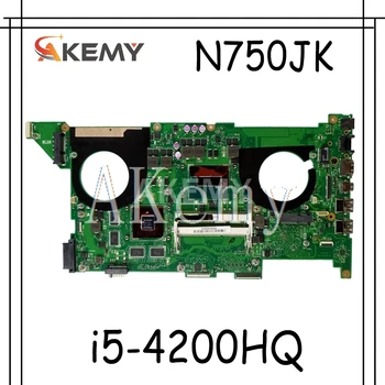 

Akemy For Asus N750JK N750JV N750J i5-4200HQ laptop motherboard GTX850M tested 100% work original mainboard