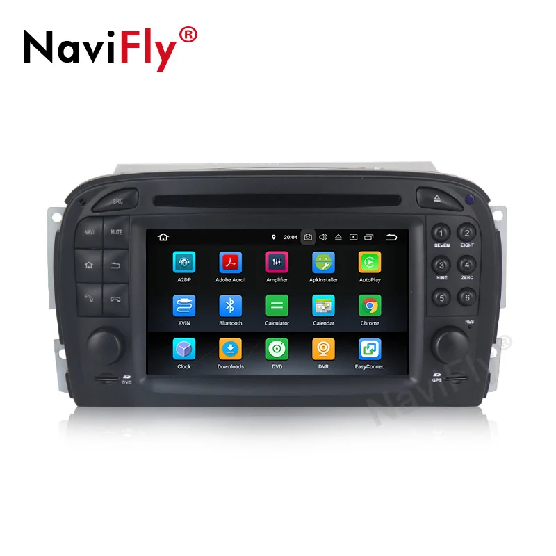 NaviFly 8 ядерный 4 Гб ОЗУ 64 Гб ПЗУ Android 9,0 Автомобильный gps Радио dvd-плеер головное устройство для Mercedes Benz SL R230 SL500 2001-2007