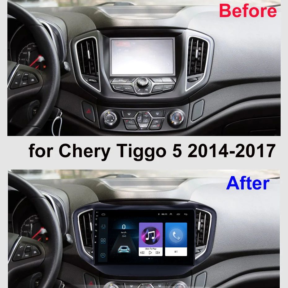 Для Chery Tiggo 5- автомобильный Радио Мультимедиа Видео плеер навигация gps Android 8,1 аксессуары SWC BT wifi седан без dvd