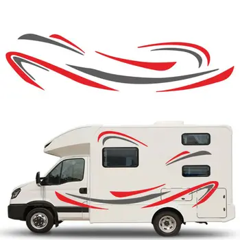 

Durable And Practical Car Home Stripes Graphics Vinyl Decals Stickers For Caravan Trailer Camper Van