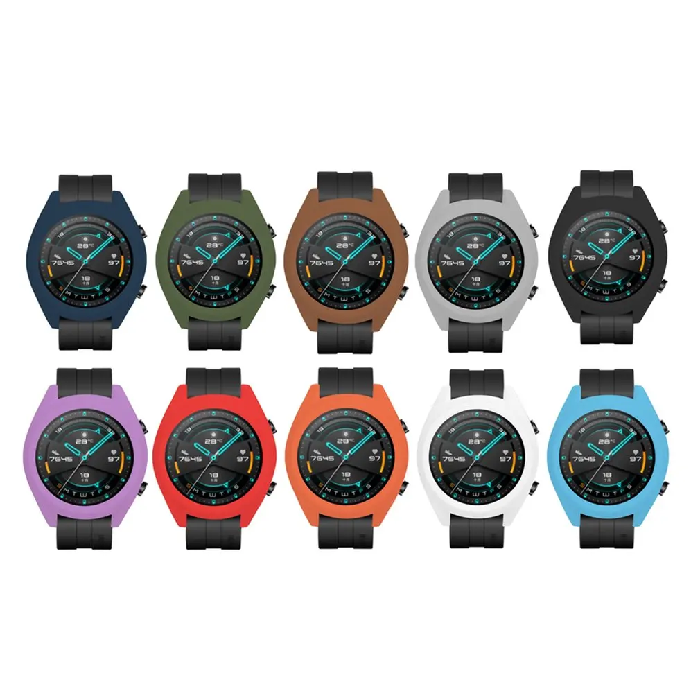 Soft TPU Silicone Case Cover For Huawei Watch GT 2 GT Smart Bracelet Protective Frame Shell For GT2 Wristband Protector Sleeve