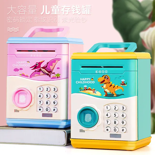 

Plastic Piggy Bank for Adults Atm Password Kids Savings Bank Real Money Piggy Bank Huchas Originales Decorative Box BD50MB
