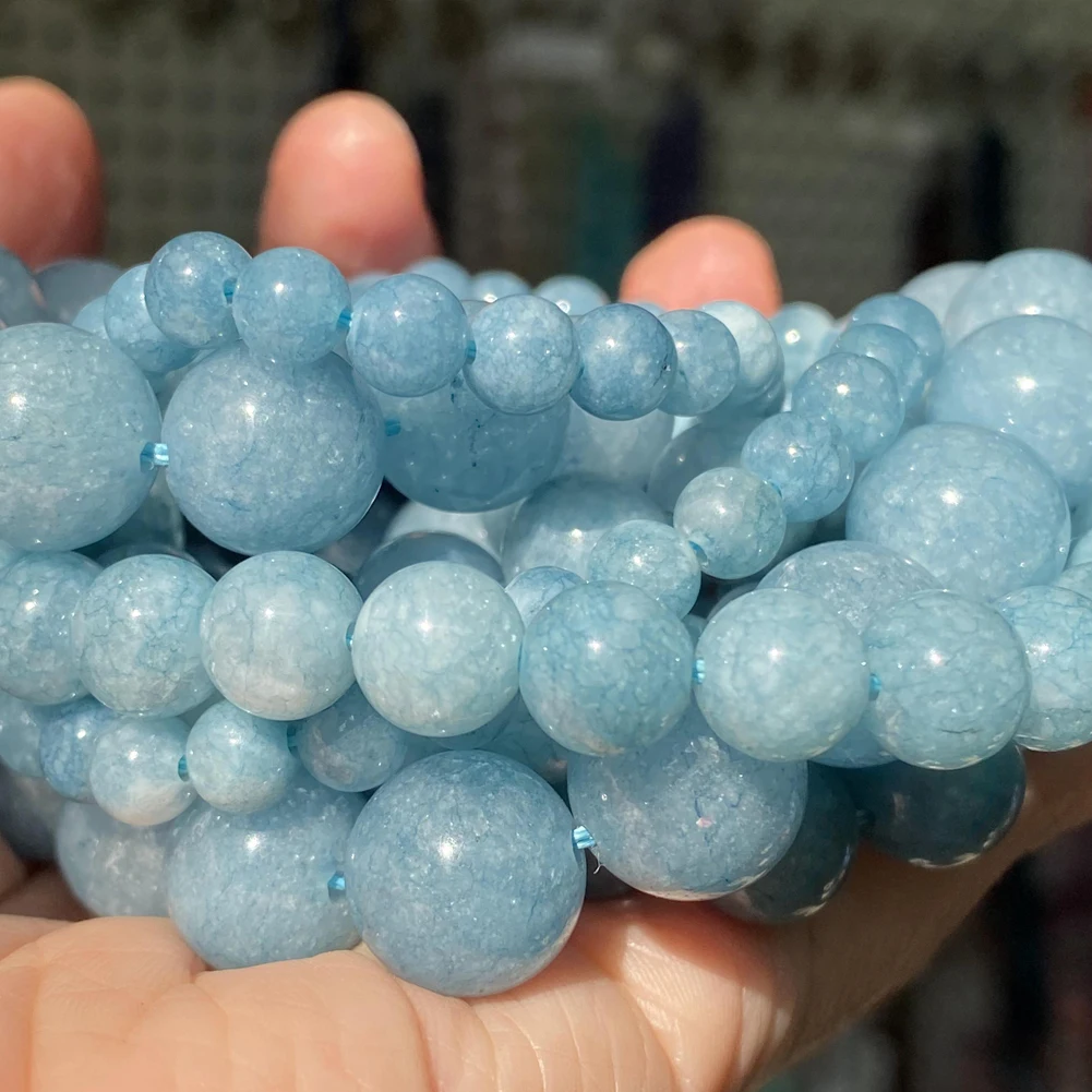 Natural Stone Beads 4 6 8 10mm Tiger Eye Lava Amazonite Turquoises Agates Jaspers Beads For Jewelry Making DIY Bracelet Necklace 