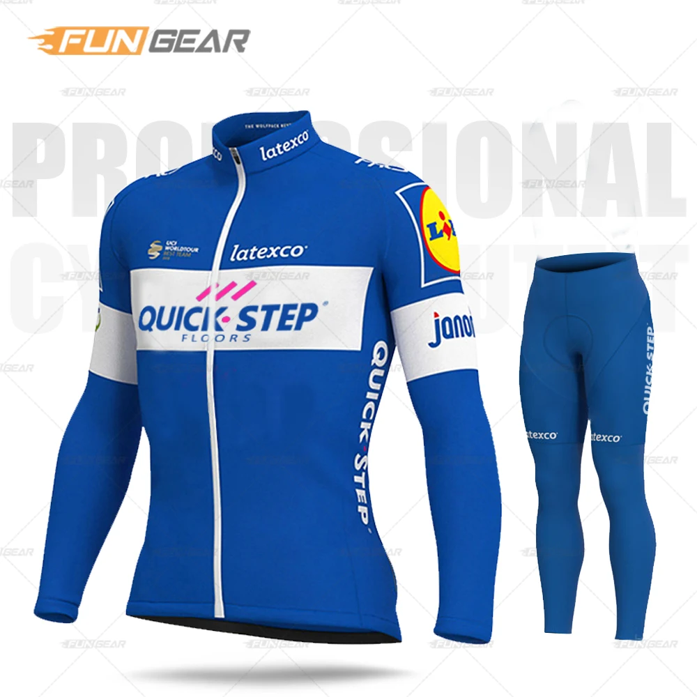 Normal Cycling Set Одежда для велоспорта Pro Team Одежда MTB с длинным рукавом Джерси Набор Быстрый Шаг Мужская гоночная форма дышащий костюм Майо Ropa Ciclismo - Цвет: Normal Cycling Set