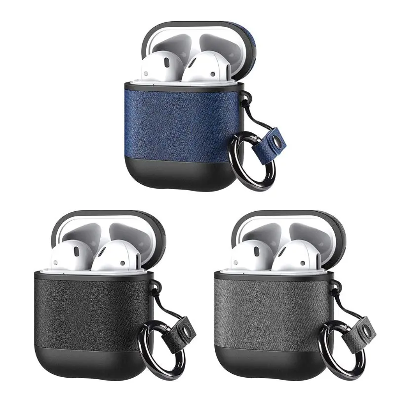 

Anti-fall TPU Case Full Protective Cover Shell with Keychain for Airpods Box