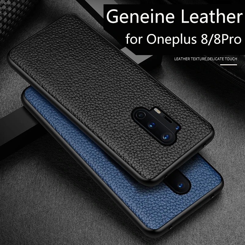 Чехол-накладка для Oneplus 8 Pro 7 7T 5G из натуральной коровьей кожи | Мобильные телефоны