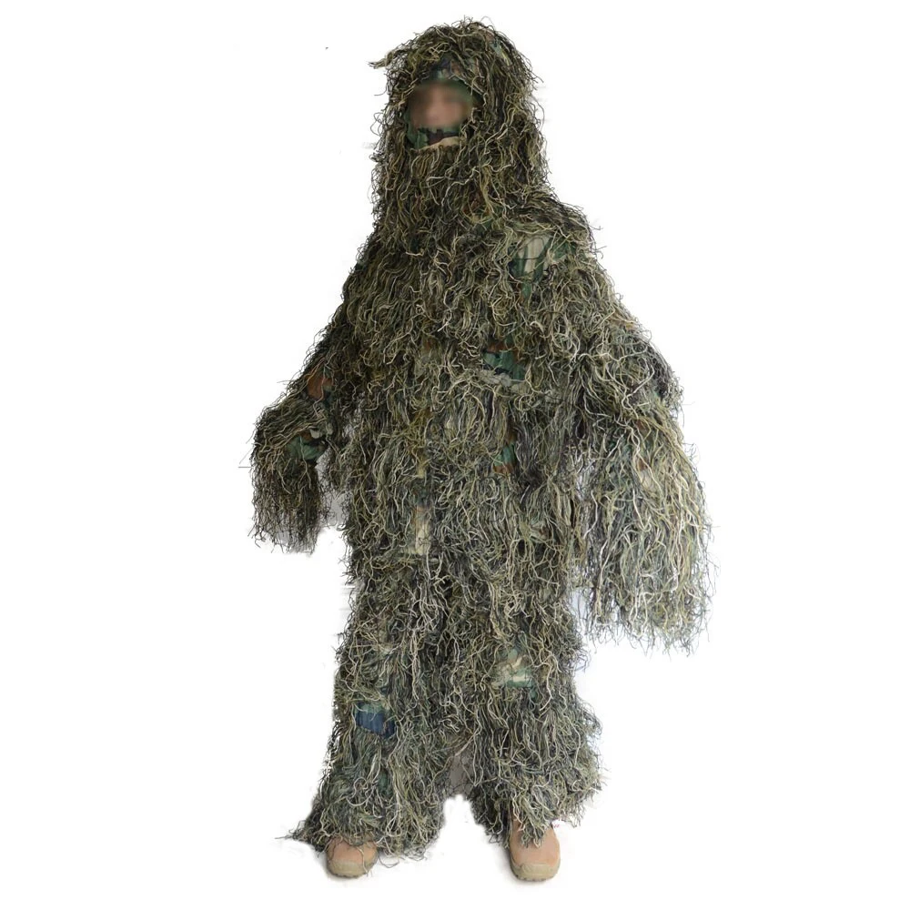CS камуфляж Ghillie костюм снайпер тактическая одежда камуфляж костюм для охоты Пейнтбол Ghillie костюм Мужская одежда для охоты