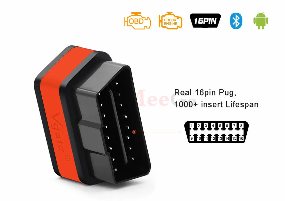 Newest Vgate iCar2 OBD Bluetooth 3.0 ELM327 Scanner Car Scanning Diagnostic Tool For BMW OBD Code Reader Car Accessories  (4)