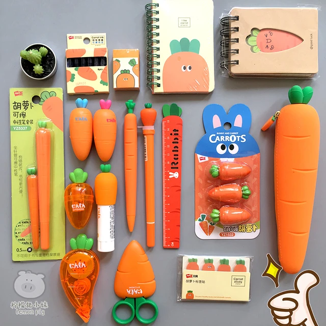 Cute Carrot Pencil Case From Japan For Wonderful Plushie Stationery