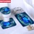 3D Ocean Design Dolphin Водонепроницаемая Ткань Ванная Комната Занавес Занавески Для Душа Набор Противоскользящие Коврики Туалет Крышка Крышка Коврик Для Ванной