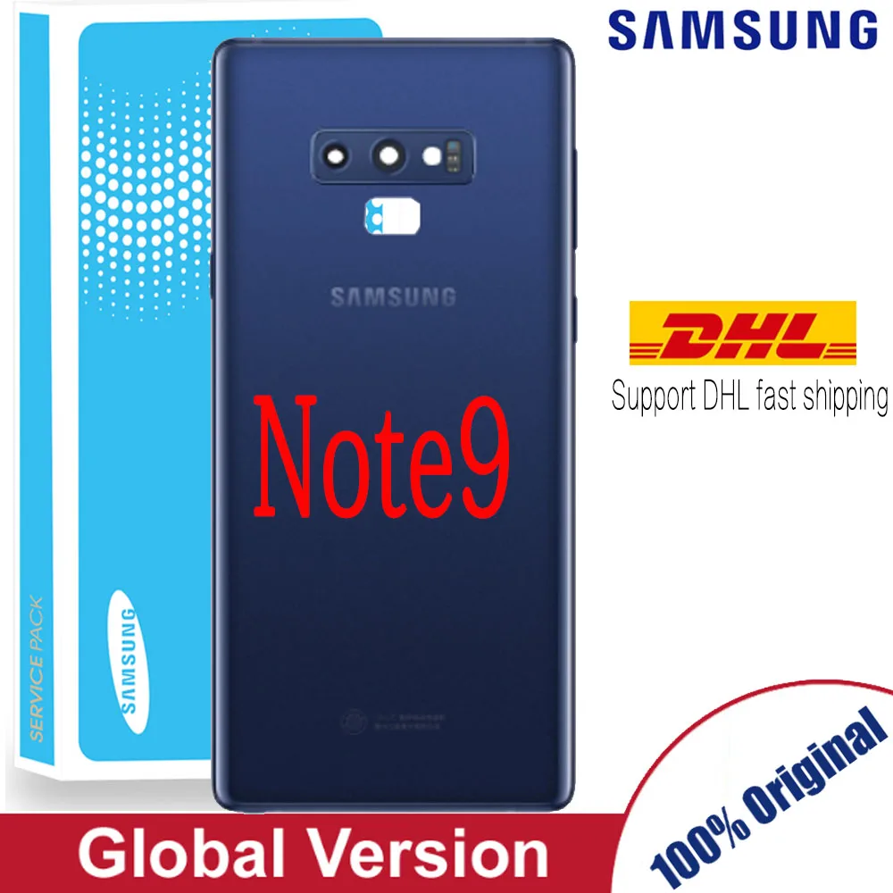 

Original Back Glass for SAMSUNG Galaxy Note 9 Note9 Battery Cover with Glue + Camera Lens Global version