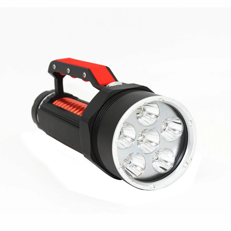 Lanterna de Mergulho Caça de Pesca Poderoso Mergulho Subaquático 6x Led Ultravioleta Identificar Jade Tocha Gel Cura Lâmpada Luz uv 2 26 6???1