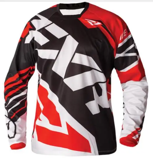 FXR MTB moto Cross Jersey MX BMX внедорожный мото cicleta de carreras de manga larga Camiseta para Yamaha moto GP de negro