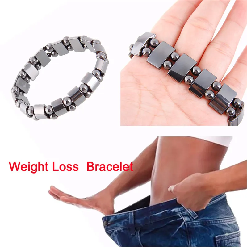 Magnetic therapy Health care Loss Weight Effective Black Stone Bracelets slimming Stimulating Acupoints Arthritis Pain Relief