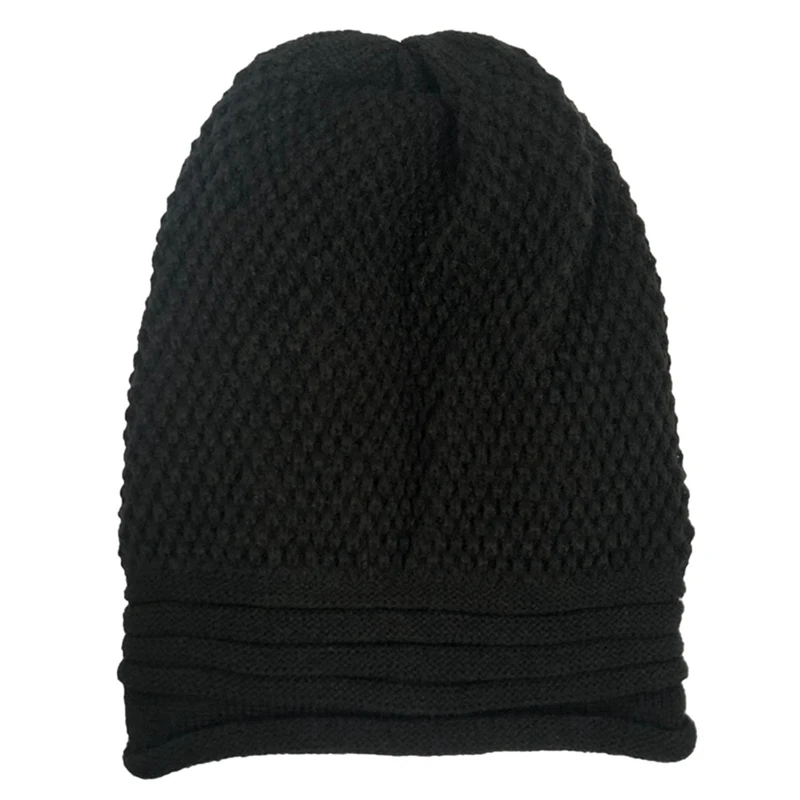 Вязаная шапка зимние шапки для мужчин и женщин Skullies Beanies маска полосатая шапка Gorros Bonnet теплая мешковатая мягкая плотная шапка шапки