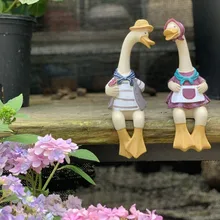 

American Country Resin Duck Ornament Courtyard Garden decor Simulation Zoo Art Ornament Home Decoration Accessories Home Decor
