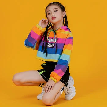 

Autumn Jazz Dance Costume Children'S Hip Hop Stage Competition Dance Clothes For Girls Street Performance Clothing Tide DL4524