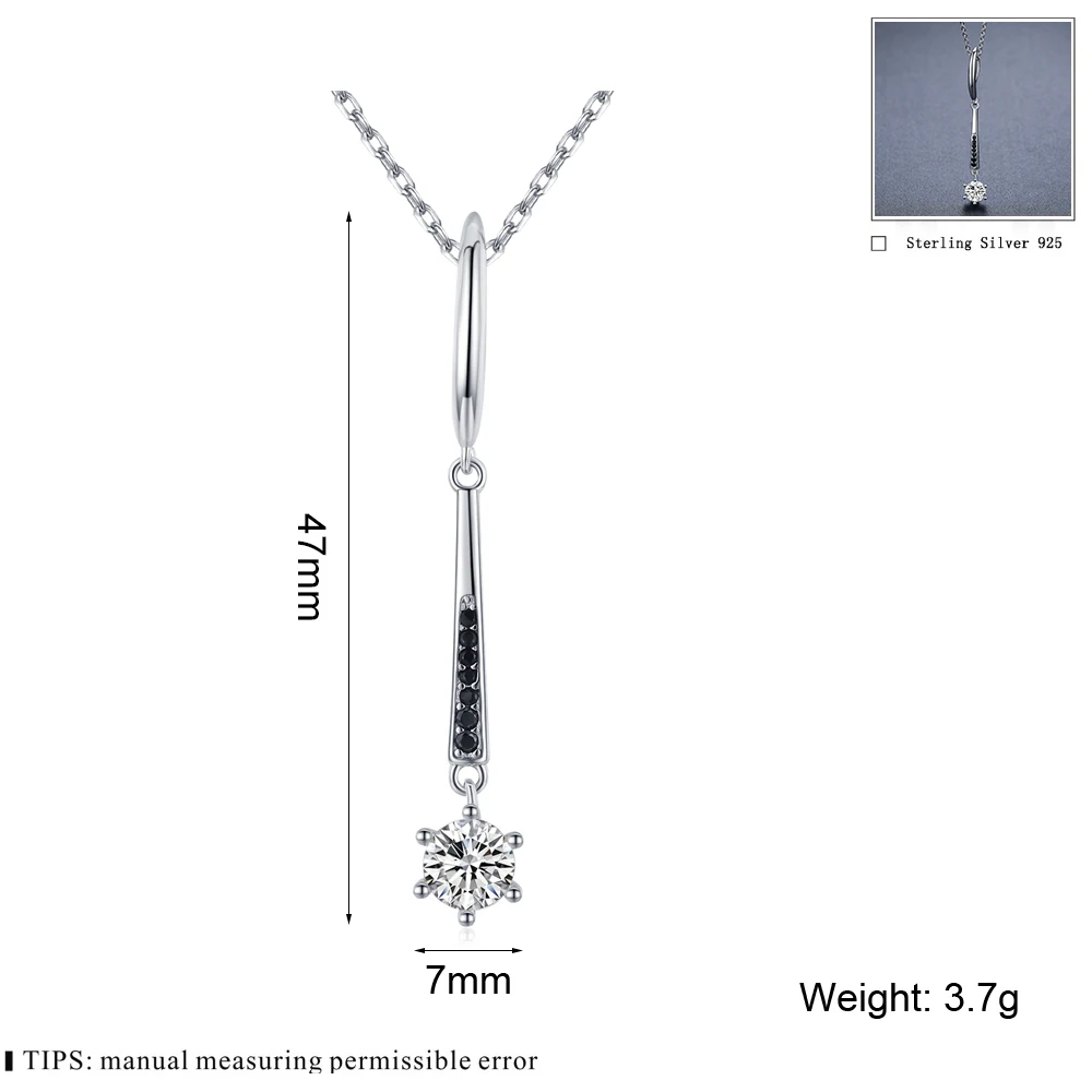 LACK AWN Necklace Silver Color Slide Necklace Women Jewelry Classic Round Necklaces&Pendants K071