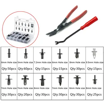 

350pcs/Set Fasteners For BMW Ford Honda Car +2* Removal Tool Retainer Push Assortment