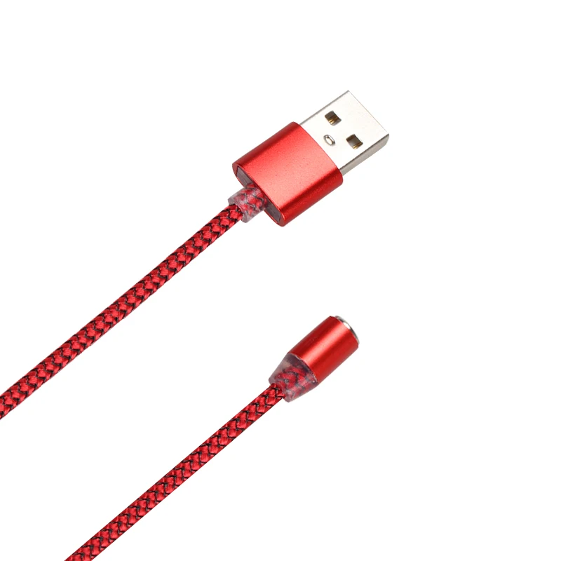 Red VLAMPO 1 м 2 м Магнитный кабель type-c для Xiaomi зарядный кабель для передачи данных Быстрая зарядка для мобильного телефона Micro USB кабель для быстрой зарядки - Цвет: Red