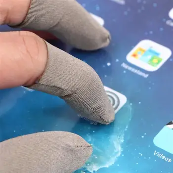 

5pcs Finger Sleeve Ultra-thin Touch Screen Anti-proof Sweat Washable Controller Gloves Cover Mobile Phone Game Accessories