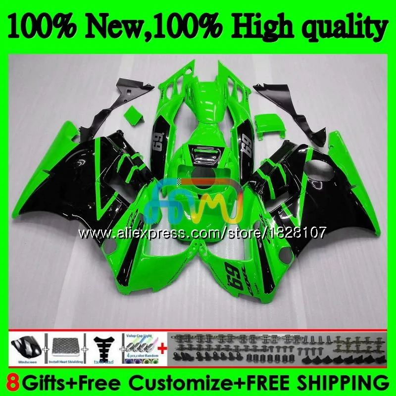 Обтекатели+ майка для HONDA 600CC CBR 600F3 CBR 600 FS 95 96 1995 1996 3BS. 218 CBR600 F3 CBR600F3 97 98 1997 1998 цвета: зеленый, черный комплект
