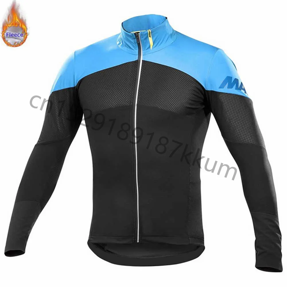 Мужская профессиональная команда Mavic Maillot Ropa Ciclismo новая велосипедная Джерси рубашка с длинным рукавом Теплая Флисовая зимняя одежда для горного велосипеда