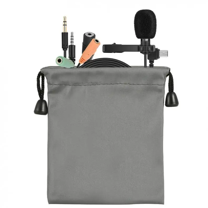 R955S/R955GoPro многофункциональный мини петличный микрофон с 1,8 м аудио кабель для обучения/деловых встреч