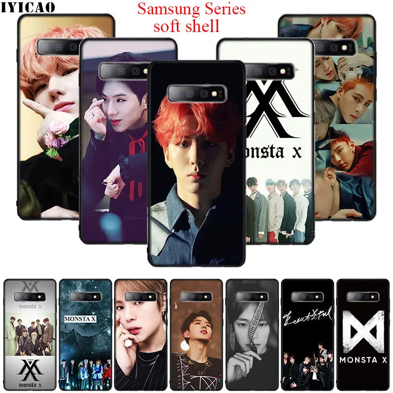 KPOP Boy Group Monsta X Soft Silicone Case for Samsung A10 A10S S6 S7 Edge S8 S10 Plus S10E Note 8 9 10 | Мобильные телефоны и