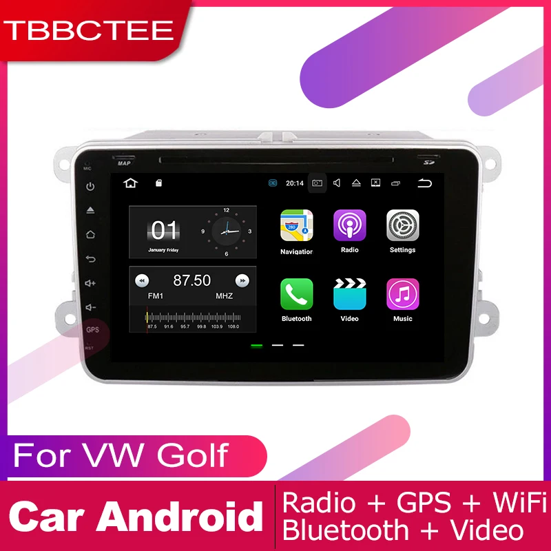 Excellent TBBCTEE android car dvd gps multimedia player For Volkswagen VW Golf MK6 2008~2014 car dvd navigation radio video audio player 1