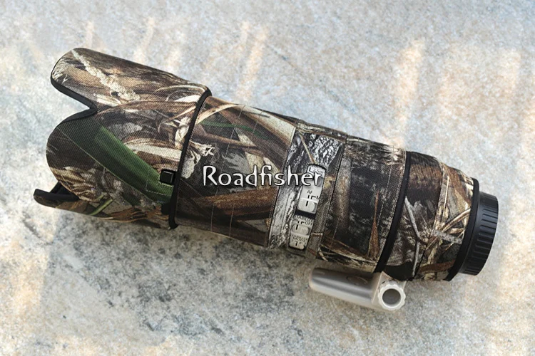 Roadfisher камуфляж Открытый водонепроницаемый пылезащитный объектив камеры обёрточная бумага ткань покрытие пальто для CANON EF 70-200 F2.8 LIS II USM