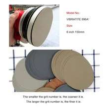 Disques de ponçage humide et sec de 150mm 6 pouces, tampons de papier de verre à crochet et boucle, grain 1000 2000 pour meubles, outil de polissage pour métal et automobile 