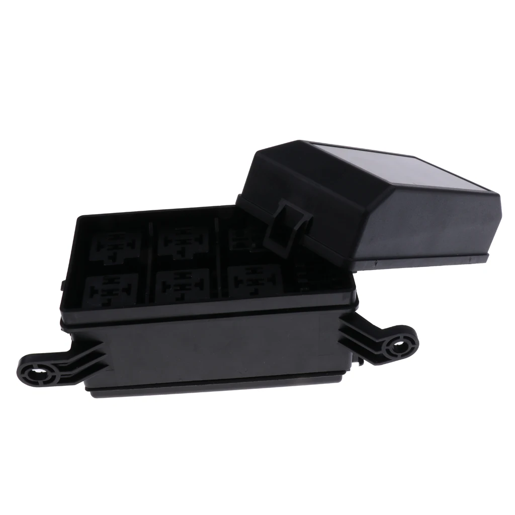 Car Auto 6-Way Blade Fuse Holder Relay Socket Distribution Block