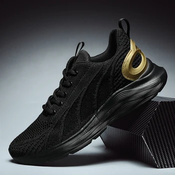 

2020 New Trend Running Mens Shoes Men Casual Male Sneakers Women Zapatos Mens Wear-resistant jogging training boot Blue size 45