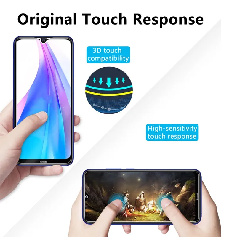 2 шт для Redmi Note 8T Note 7 стеклянная Защитная пленка для Redmi 8 8A Note 7 pro Защитная пленка для Redmi Note 8 pro стекло