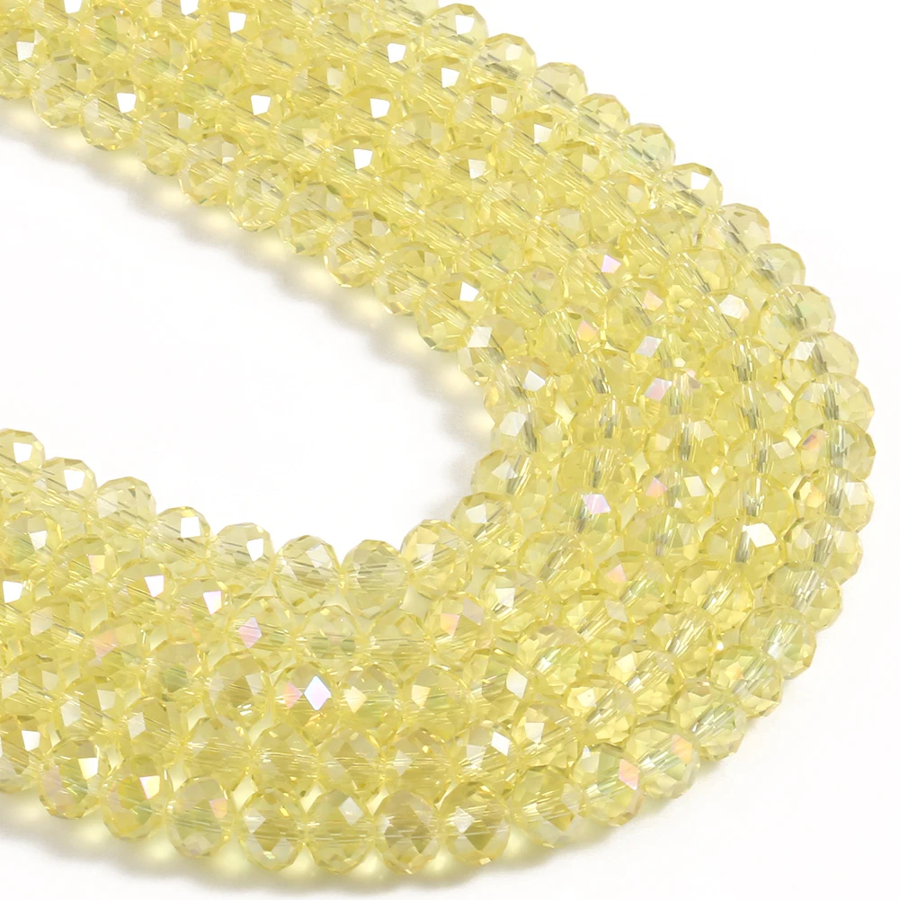 Elegant Faceted Black Crystal Glass Beads for DIY Jewelry and Crafting - Round Rondelle Shape, Various Sizes for Bracelets and Necklaces, Wholesale