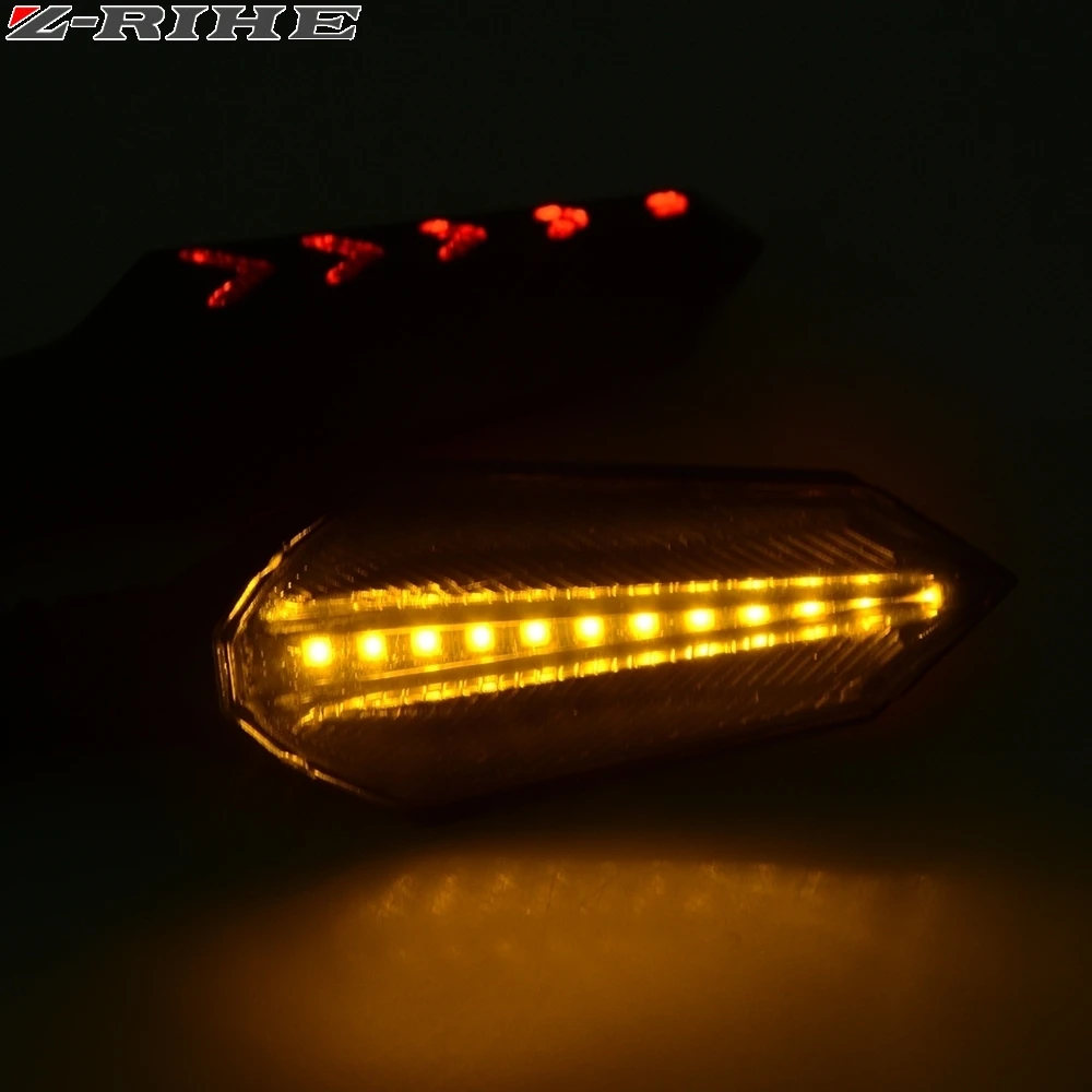 12V Led мотоцикл сигнала поворота Стоп-сигнал индикатор светильник мигалка для Kawasaki z1000 Z900 Z800 ninja 400 650 250r Z400