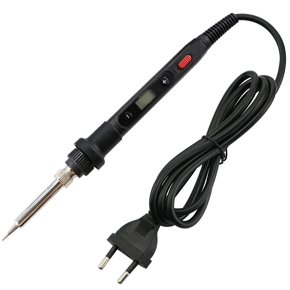 80W Tin Soldering Iron Temperature Adjustable Welding Tool With Electric Soldering Iron Tips And Desoldering Pump Repair Tools soldering irons & stations Welding Equipment