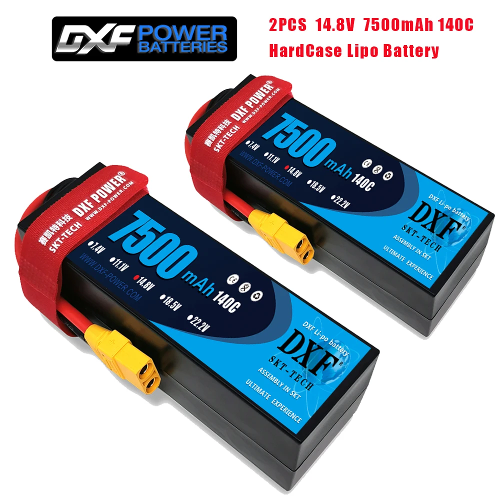 

DXF 2PCS 3S 4S 11,1 V 14,8 V 15,2 V 6750mAh 6400mAh 7500mAh 8000mAh 100C 200C 140C 280C 130C 260C для радиоуправляемого грузовика Truggy Car Truck