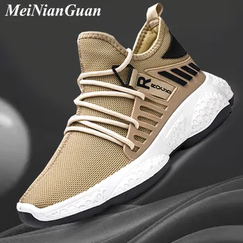 

Air Mesh Running Shoes for Men Autumn Sneakers for Man Round Toe Sport Shoes Male Running Shoes Brown Men's Sports Shoes 2020 I9