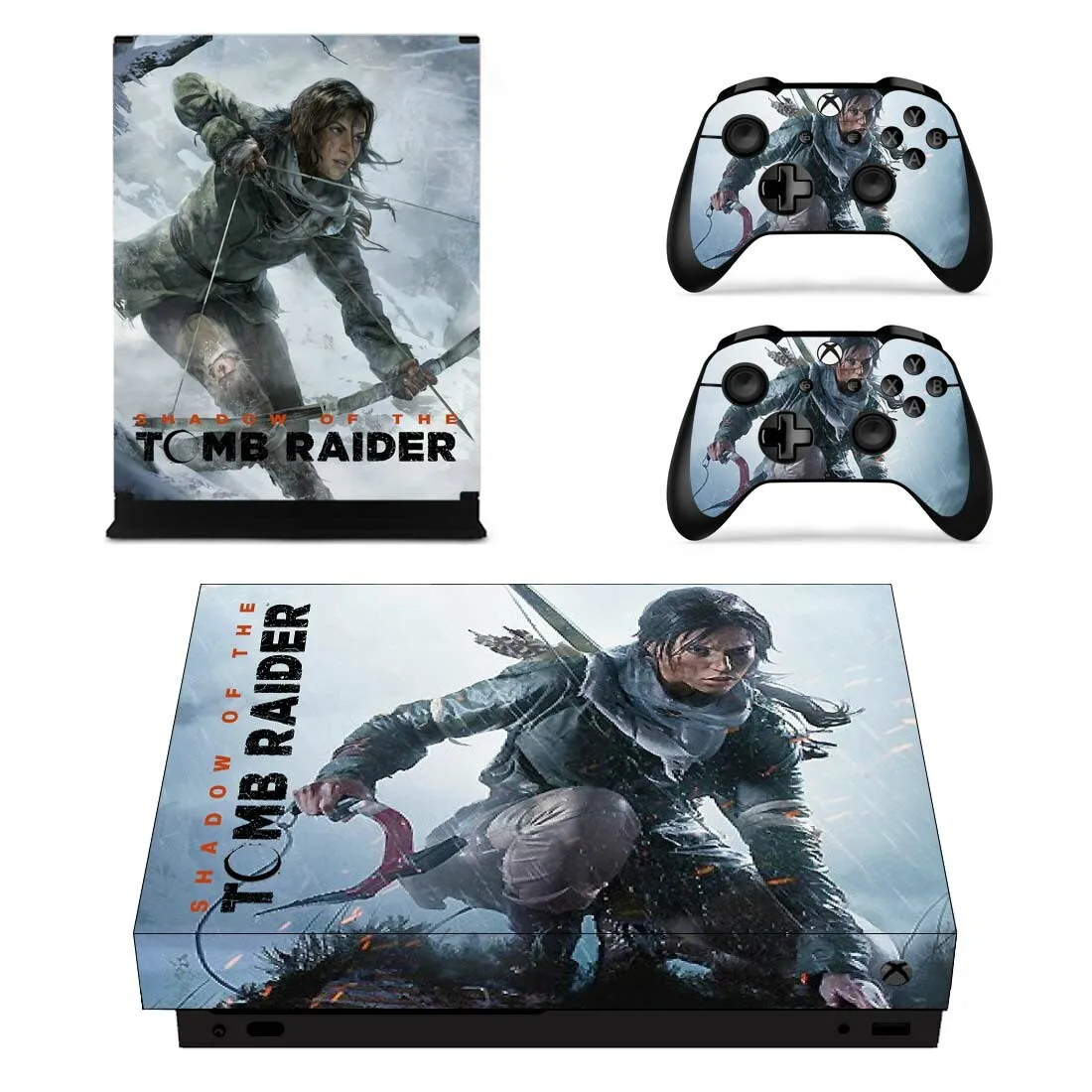 Для Xbox One X наклейка s Tomb Raider виниловое покрытие наклейка наклейки Pegatinas Adesivo для Xbox one X консоли пульта дистанционного управления скины